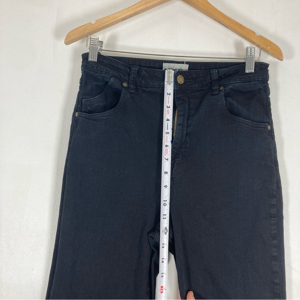 ROLLAS Dusters Bootcut Crop High Rise Jeans Minimalist Feminine Black Size 31 - Picture 4 of 15